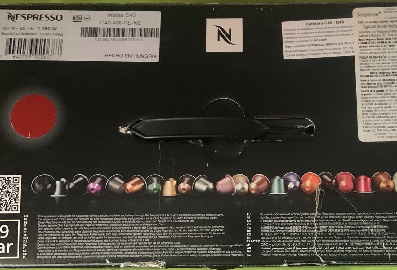 Cafetera Nespresso Inissia