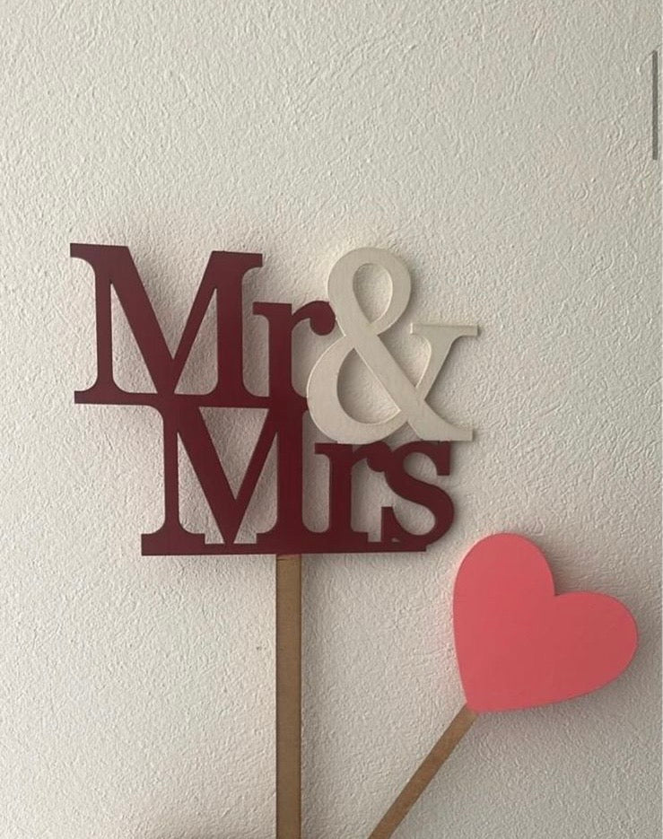 Letreros Mr. & Mrs.