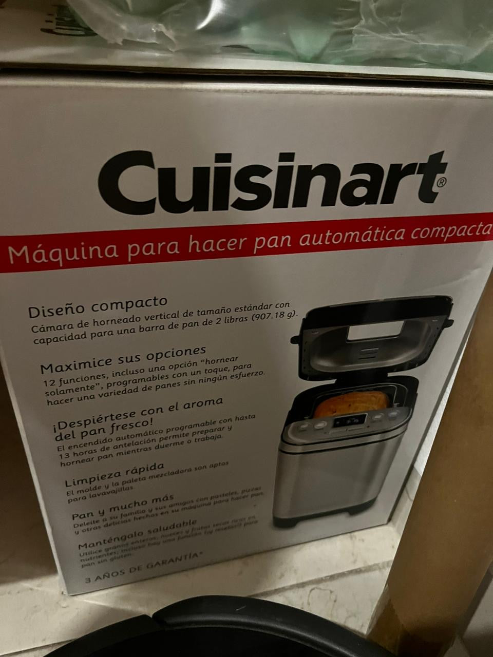 Máquina para hacer pan Cuisinart